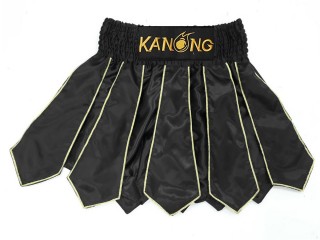 KANONG Muay Thai Shorts Sverige : KNS-142-Svart